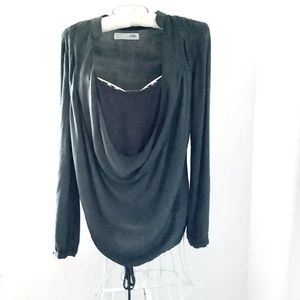 Grayish/green long sleeve top